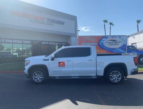 Thank you Brad for letting us tint your 2019 GMC Sierra with 3M window tint