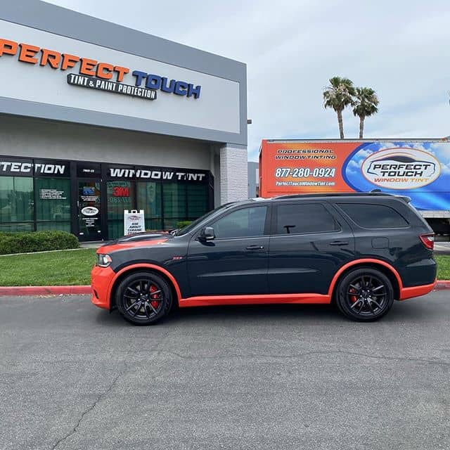 thumbnail image 2 of TINTGIANT Precut Carbon Window Film – Front Doors For Dodge Durango 2011-2022 – 50%, 35%, 20%, 5% Limo – Black 2 of 6